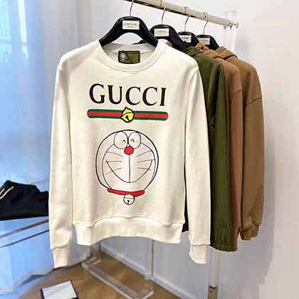 gucci官網中文版膠漿機械印花秋冬新款衛衣