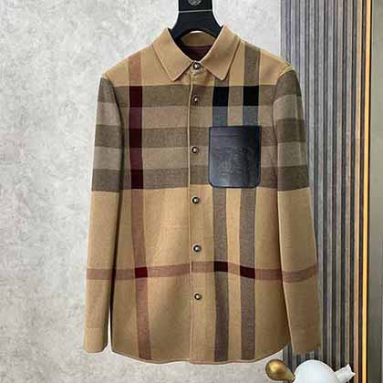 Burbrry 巴寶莉21秋冬季 格紋元素加絨長袖襯衫