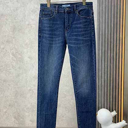 秋季Praa男士耐磨牛仔褲直筒寬松商務休閑褲百搭大品牌男褲子