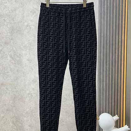 F*endi男士牛仔褲秋季新款歐洲站潮流大品牌潮牌休閑長(zhǎng)褲