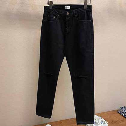 Celine男士牛仔褲秋季歐洲站潮流大品牌潮牌休閑修身長褲