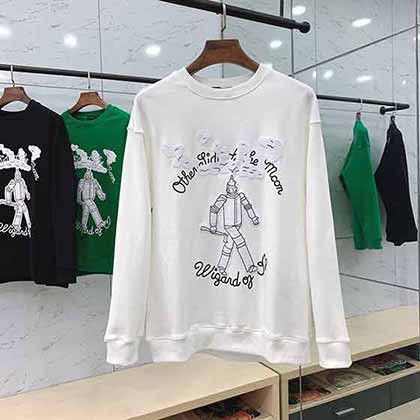 LuisVuittn路易威登秋冬新品綠野仙蹤機器人主題圖案套頭衛衣