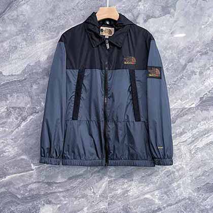 北面GUCCI聯名拼接沖鋒衣外套北面的新款外套