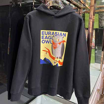 北面大品牌子男裝，男女同款前幅圖案帽衫衛衣