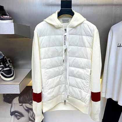 Mn蒙口秋冬高等針織連帽款輕薄羽絨服！