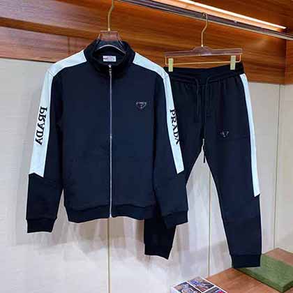 普拉達 Praa官網春秋運動套裝，專柜同步新品套裝