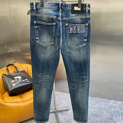 國際大品牌新款迪奧男牛仔褲秋冬直筒中年高等名品男褲