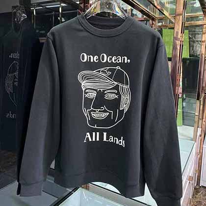 北面男女同款 前幅新品牌l圖案圓領衛衣