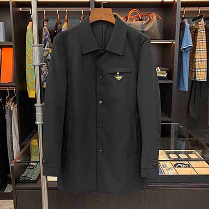 PRAA普拉達新款男士中長款外套