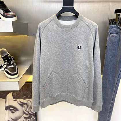 迪奧秋冬新設計聯名系列刺繡徽標字母l圓領套頭衛衣！