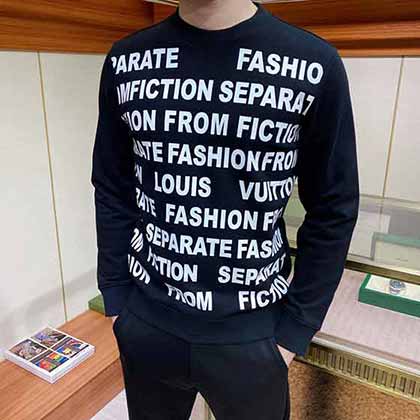 路易威登lv秋冬男裝 官網印花圓領衛衣