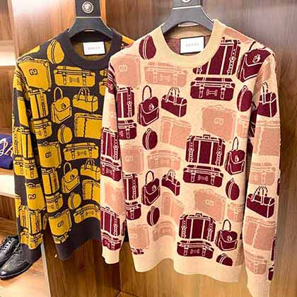 淘寶網商城男裝秋冬新走秀款休閑寬松針織圓領羊毛衫