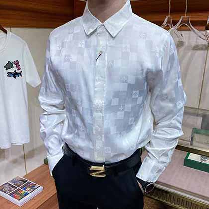 LV路易威登ss秋冬新品紳士風范長袖襯衫