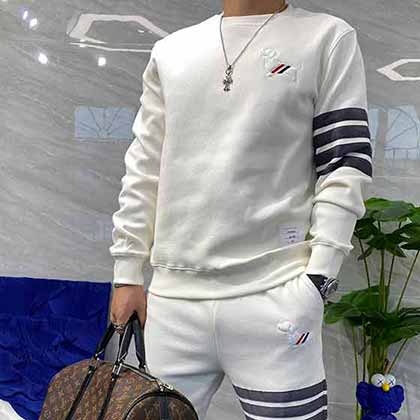 TB秋冬新款套裝經典四條杠織帶，火的動物系列小狗