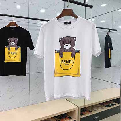 Fendi 芬迪春夏新品新卡通小熊系列T恤
