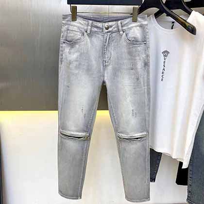 克羅心新品潮男商務(wù)人士原單牛仔