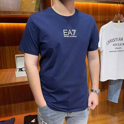 阿瑪尼男裝官網春夏新品男士短袖T恤