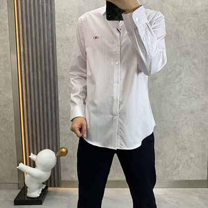 高等洋行渠道貨菲拉格慕 男士商務休閑長袖