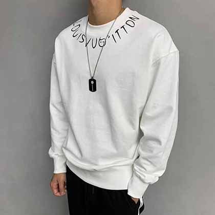 L牌品牌潮流logo印花套頭衛衣（D-23）