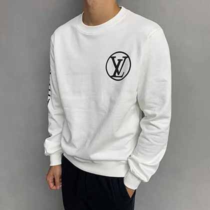 LV秋冬時尚衛衣，品牌潮流logo印花套頭衛衣。