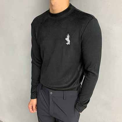 BBR大品牌子男裝 定制羊絨混紡小高領刺繡長袖