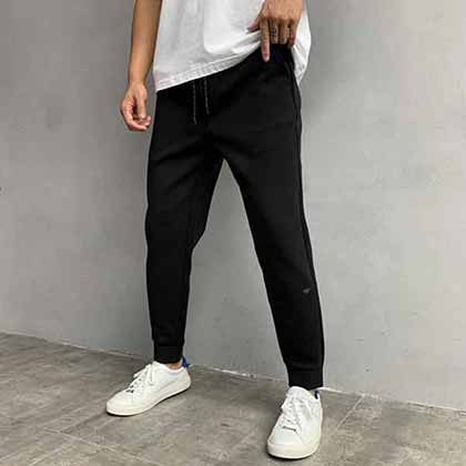 男品牌休閑褲，潮流logo小蜜蜂刺繡