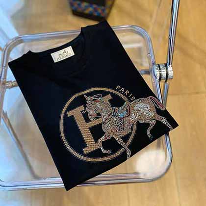 春夏季愛馬仕短袖t恤男經典短袖T恤！