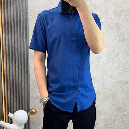 BERLUTI布魯提牛貨，經典基本款短袖襯衫！