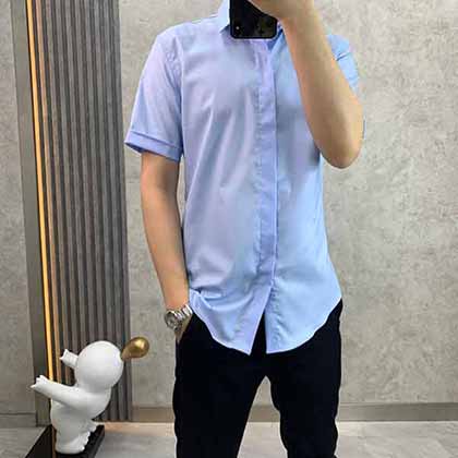 男士襯衫品牌BERLUTI布魯提牛貨經典短袖襯衫