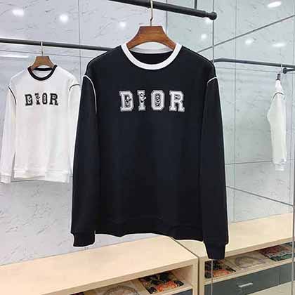 Dior迪奧早秋新品男女同款怪獸字母繡花衛衣