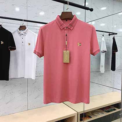 Burberry 巴寶莉 優質絲光珠地網眼透氣翻領T恤