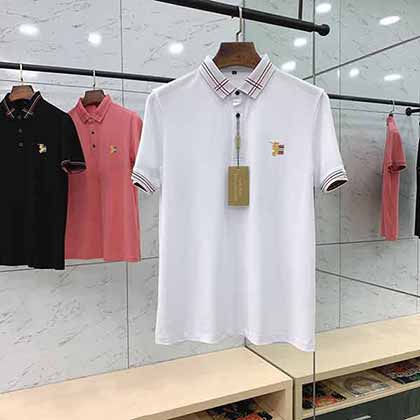 巴寶莉男裝t恤真品春夏新品 ，專柜有售休閑翻領T恤！