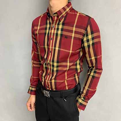 BBR巴寶莉經(jīng)典大格長袖襯衫。永不過時的熱賣經(jīng)典款！