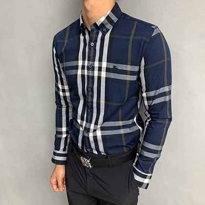 巴寶莉經(jīng)典男士修身襯衫，經(jīng)典款長袖襯衫