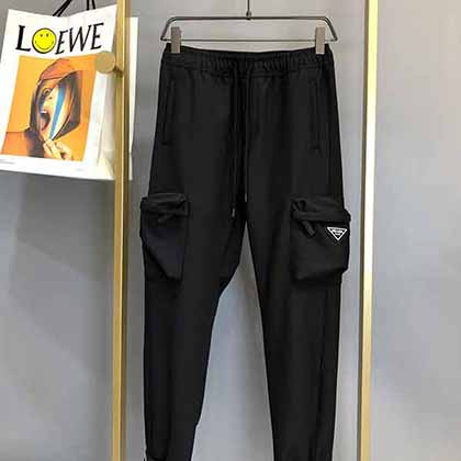 國際名品男裝Prada早秋新多口袋工裝休閑褲