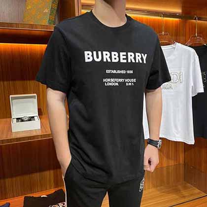 Burberry巴寶莉專柜同步純棉男士短袖T恤