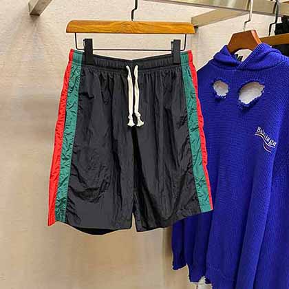 Gucci專柜定制面料輕薄透氣男士休閑短褲