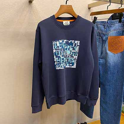 Hermes早秋書與字母結合圖形設計薄款圓