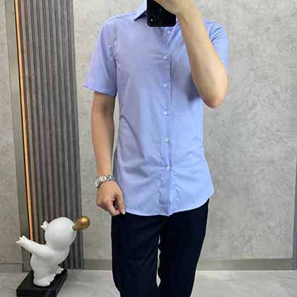 Zegna男士短袖襯衫，杰尼亞高等經(jīng)典基本款短袖襯衫！