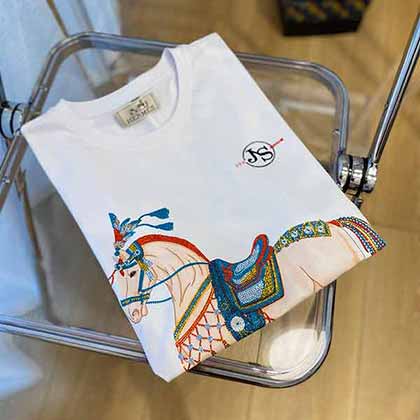 官網新款！春夏季愛馬仕男裝專賣店經典短袖T恤！