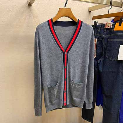 頂尖紗線品牌開衫毛衣，Gucci2021