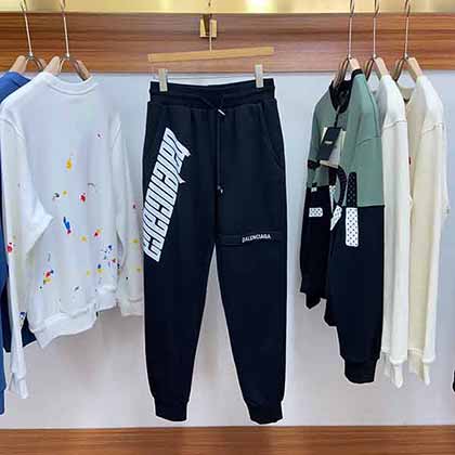 巴黎世家潮男衛褲，秋冬新款慢跑衛褲