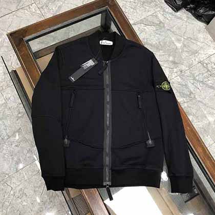 石頭島STONE半拉鏈衛衣搭配，獨特石頭標志新款