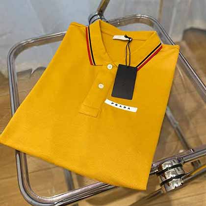 PRADA/普拉達(dá)春夏新品Polo短袖T恤