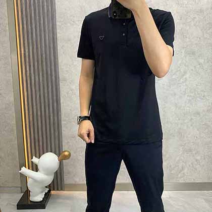 Armani 阿瑪尼 ss春季新品翻領polo海外經典單