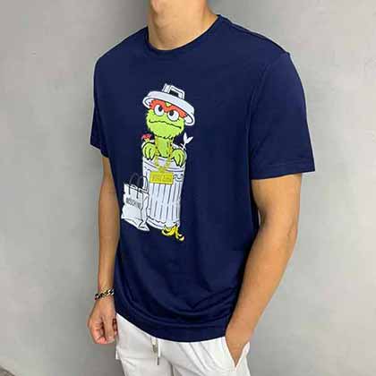 專柜真品圓領短袖T恤男士純棉寬