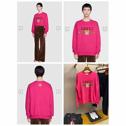 Gucc  Capsule+Kai聯名泰迪熊系列 大頭熊T恤