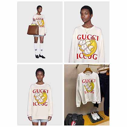 Gucc男裝品牌早秋新款印花棉質衛