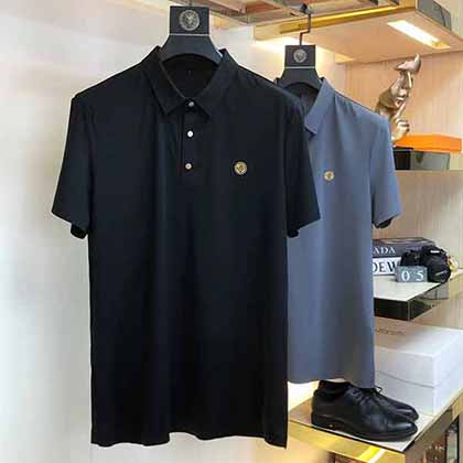 LV貴公子風范極簡主義大氣商務休閑翻領衫