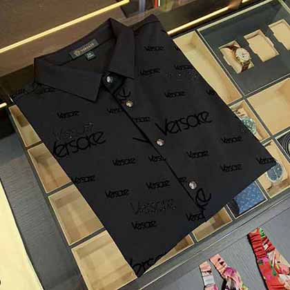 國外大品牌男裝范思哲短袖polo衫